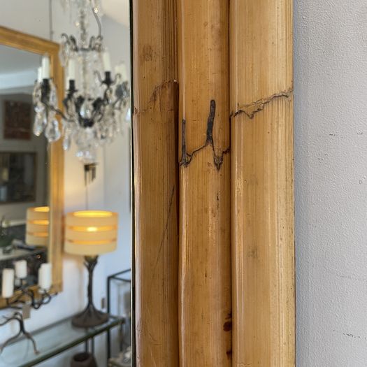 A French Bamboo Mirror