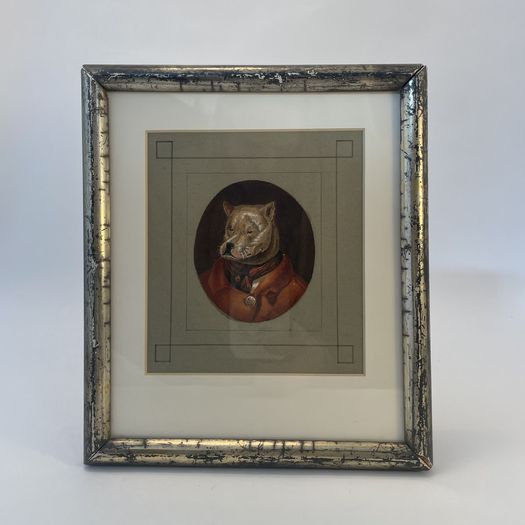 A Pair of 19th C. Dog Portraits