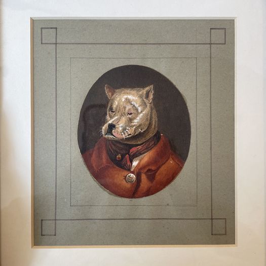 A Pair of 19th C. Dog Portraits