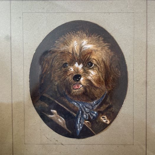 A Pair of 19th C. Dog Portraits