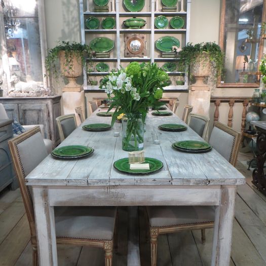 A French 19th Century 3 meters long Farm Table 	