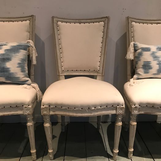 Set of Six French Dining Chairs