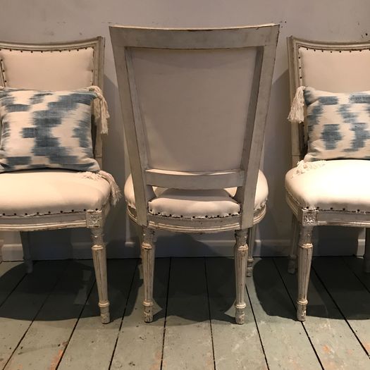 Set of Six French Dining Chairs