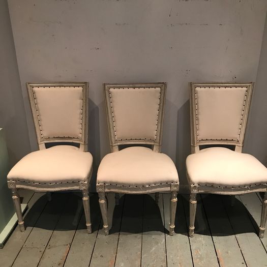 Set of Six French Dining Chairs