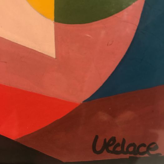 Modernist Abstract Painting Signed Uldace