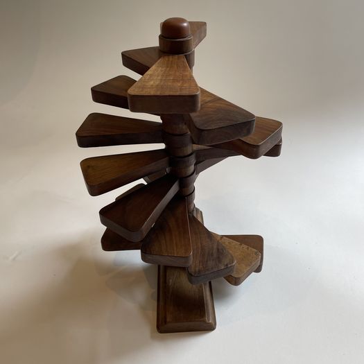 An Architects Model of Spiral Staircase