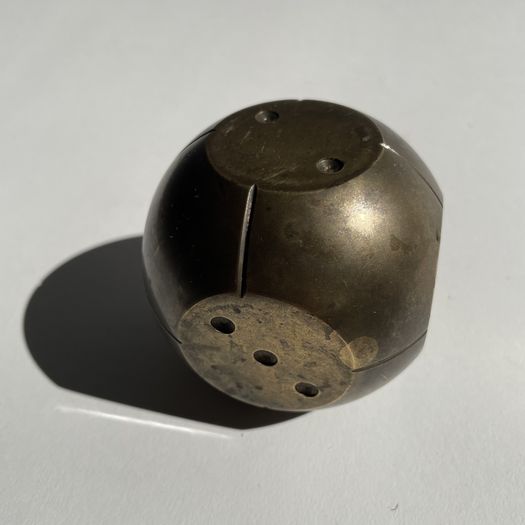 A French Bronze Sculptural Dice