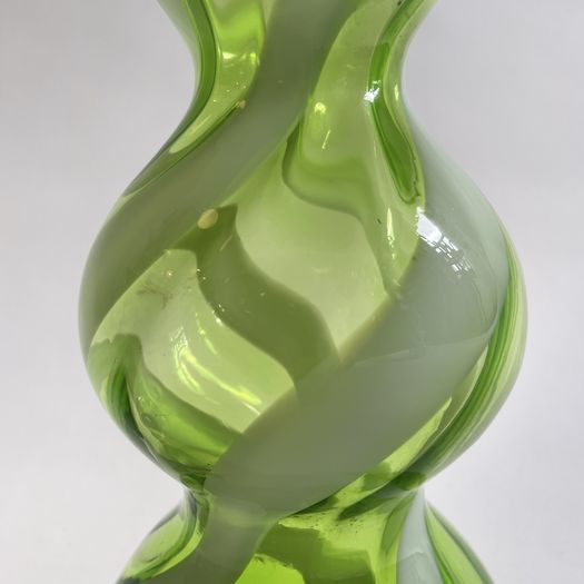 A Pair of Italian Handblown Glass Vases