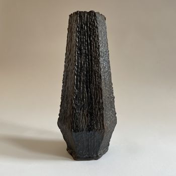 Brutalist Hexagonal Forged Vase c.1960