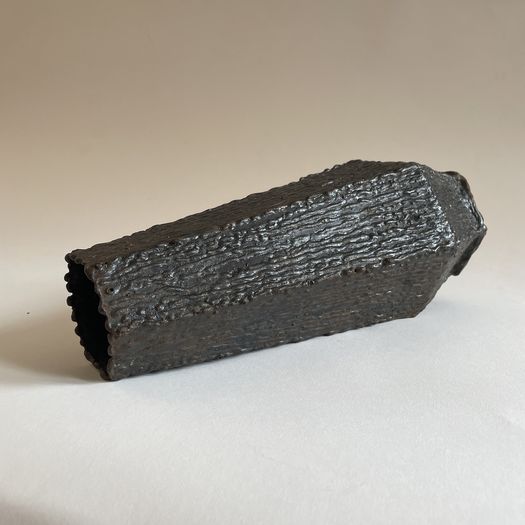 Brutalist Hexagonal Forged Vase c.1960