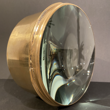 Large Brass Lens