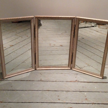 French 19th C. Triptych Dressing Mirror