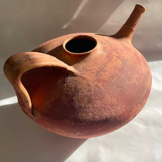 A Pair of French Terracotta Jugs