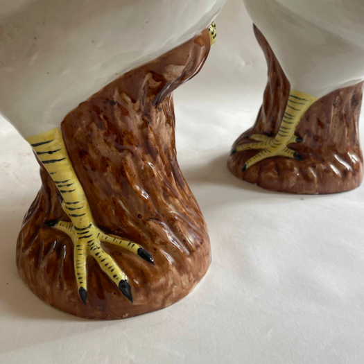 A Pair Of Chinese Export Roosters