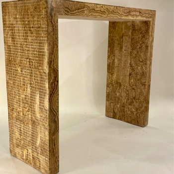 A Italian Travertine Console