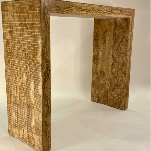A Italian Travertine Console