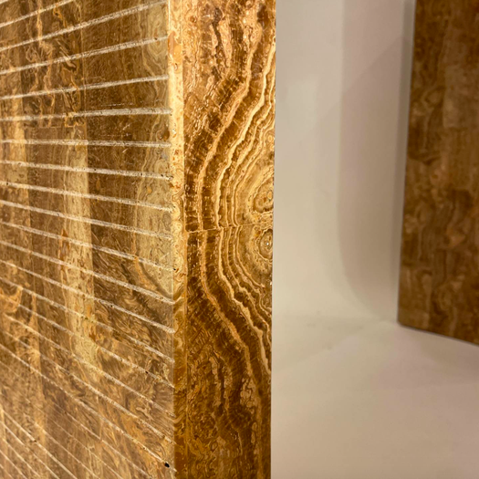 A Italian Travertine Console