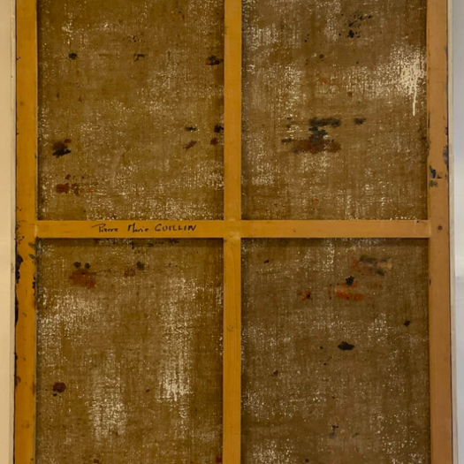 A French Abstract Oil on Canvas