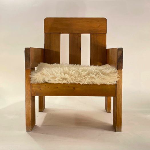 A Pair of French `Cube` Armchairs