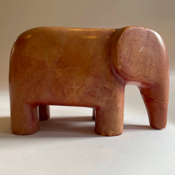 A Soap Stone Elephant Sculpture