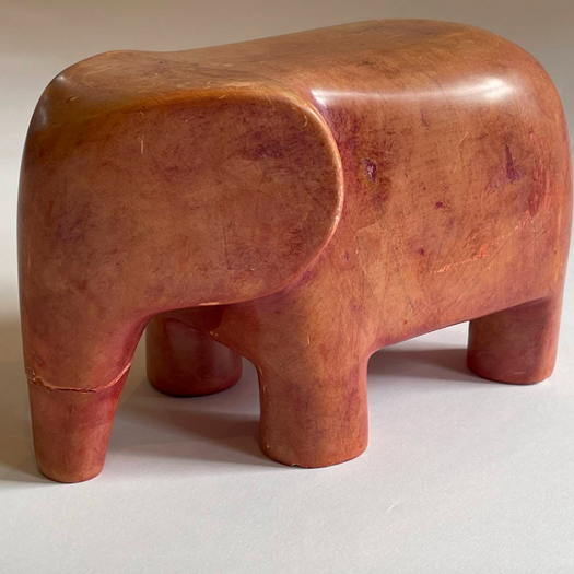 A Soap Stone Elephant Sculpture