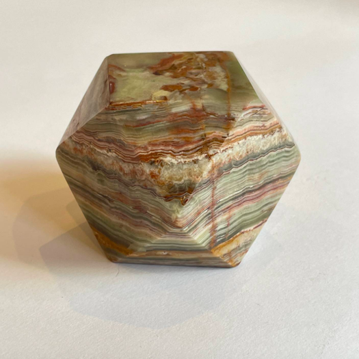 An Onyx Tetradecagon Desk Ornament