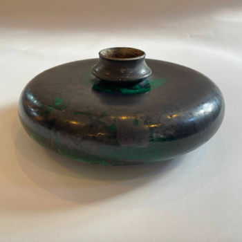 A Green Glazed Ceramic Vase