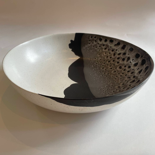 A Mid Century Monochrome Ceramic Bowl