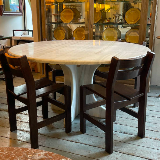 An Italian Marble Dining Table