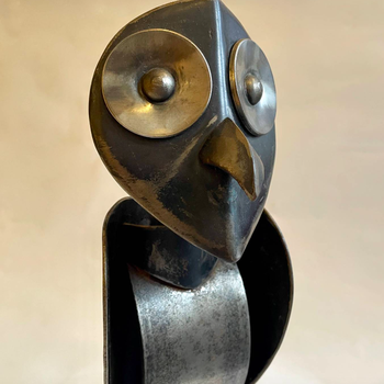 French Owl Sculpture