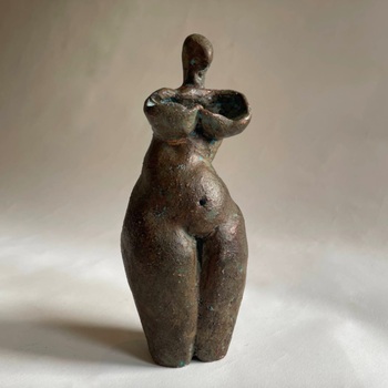 A Ceramic Sculpture of Nude Lady
