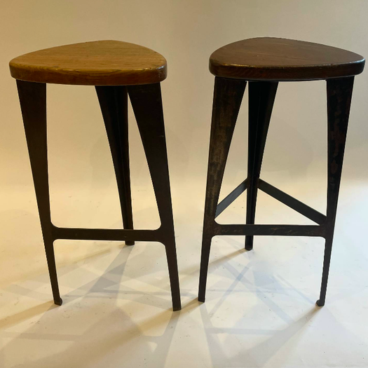 A Set of 8 Bar Stools