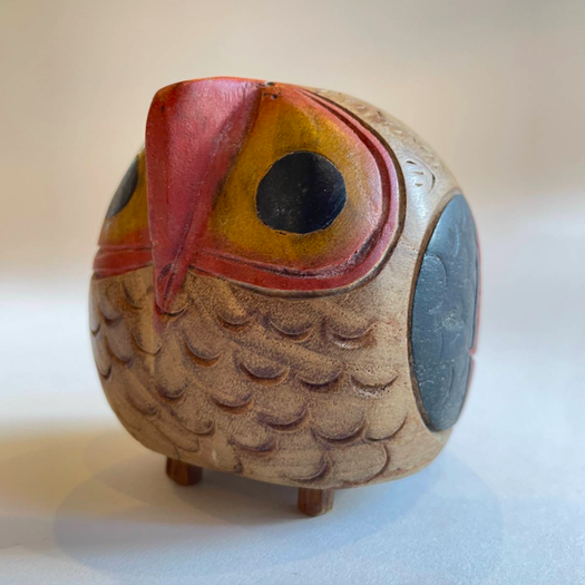 Carved Wooden Owl