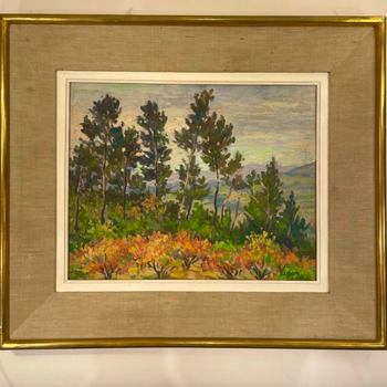 An Oil on Canvas Landscape