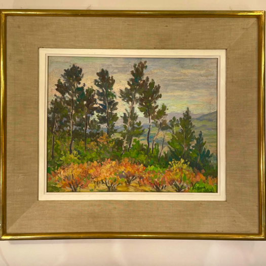 An Oil on Canvas Landscape