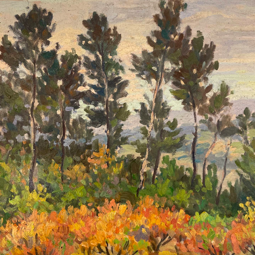 An Oil on Canvas Landscape