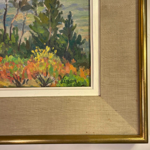 An Oil on Canvas Landscape