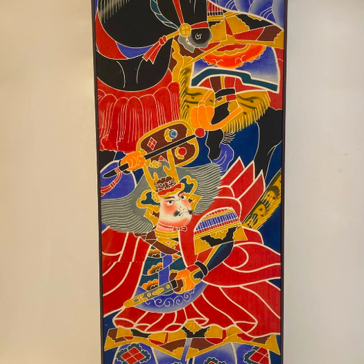 A Matched Pair of Japanese Screen Print Panels