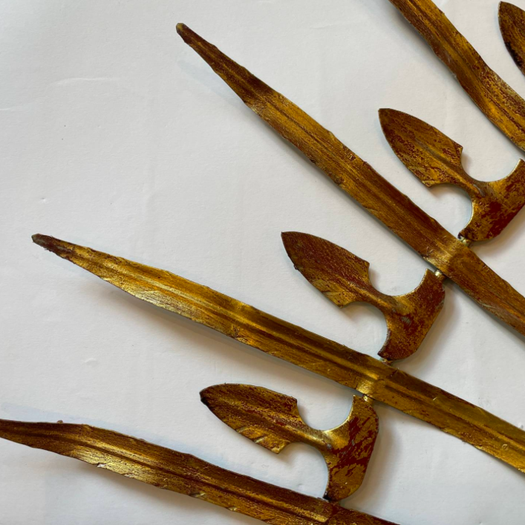 A Spanish Gilt Starburst Mirror