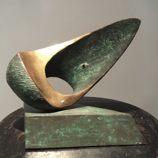 Mid Century Bronze Abstract Sculpture