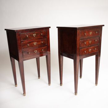 A Pair of French 19th Century Bedside Tables