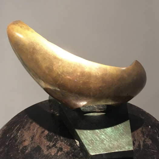 Mid Century Bronze Abstract Sculpture